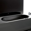 Ванны Ванна встраиваемая с шумоизоляцией 180x80x45 см, черная матовая