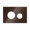 Системы инсталляции Лицевая панель TECEloop для панели смыва унитаза, стекло кофейный коричневый