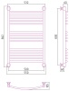 Полотенцесушители Дизайн-радиатор 800х500