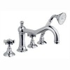 Смесители Смеситель для ванны на 4 отверстия, излив 246 мм, ручной душ, ручки DAMES ANGLAISES