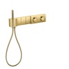 Смесители Смеситель для душа 540/100, встраиваемый, термостат, на 3 источника с ручным душем, цвет золото