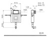 Системы инсталляции Скрытый бачок для приставных пристенных унитазов 3/6 л