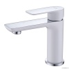 Смесители Смеситель для раковины, белый-хром