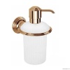 Аксессуары для ванной Дозатор для жидкого мыла, цвет PVD золото/матовое стекло