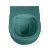 Унитазы Унитаз подвесной темно-зеленый матовый, безободковый