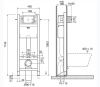 Системы инсталляции Cистема инсталляции для унитаза, высота 1130 мм