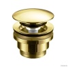 Комплектующие Выпуск для раковины универсальный | Донный клапан, золото