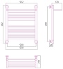 Полотенцесушители Дизайн-радиатор 1 полка 600х500