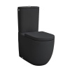 Унитазы Унитаз напольный, 67х37хh42см, (чаша моноблока), слив универсальный, с крепежом, цвет черный матовый
