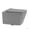 Унитазы Унитаз подвесной серый матовый, безободковый