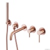 Смесители Смеситель для ванны скрытого монтажа, розовое золото матовое