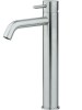 Смесители  Xion Смеситель однорычажный для раковины на 1 отверстие,высокий h300 мм,без доннного клапана, цвет нержавеющая сталь