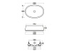 Раковины Раковина 60х42 накладная овальная