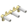 Смесители Встраиваемая часть смесителя настенного на 3 отверстия на пластине (рукоят.) cross handle version