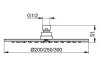 Душевая программа Верхний душ диаметр 300 мм, без держателя