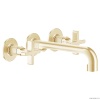 Смесители Смеситель для раковины настенный, цвет золото