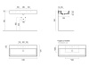 Раковины Раковина накладная/подвесная 470x1200 мм