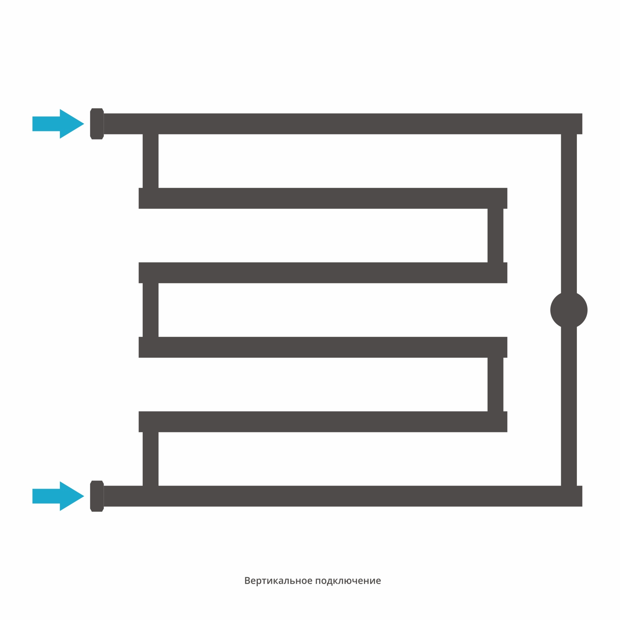 Полотенцесушители Полотенцесушитель model L+ 500х650 (Без покрытия) 