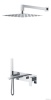Смесители Смеситель встроенный + верхний+ ручной душ Chrome