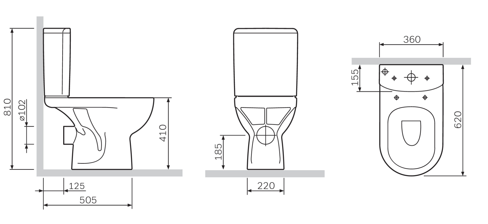Унитазы Унитаз-компакт, напольный, с быстросъемным сиденьем микролифт 