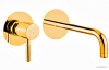 Смесители Смеситель для раковины настенный золото