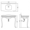 Раковины Консоль с раковиной на 108 см