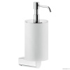 Аксессуары для ванной Дозатор для жидкого мыла подвесной белый хром