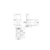 Grohe  Bau ceramic 39429000 - унитаз компакт безободковый | чаша унитаза (белый глянцевый) 39429000