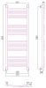 Полотенцесушители Дизайн-радиатор 1200х400