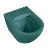 Унитазы Унитаз подвесной темно-зеленый матовый, безободковый
