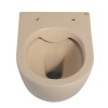 Унитазы Унитаз подвесной бежевый матовый, безободковый