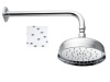 Душевая программа Верхний душ, цвет хром матовый (шлифованный, Brushed Chrome)