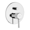 Смесители Смеситель для душа с переключателем на 2 потребителя встраиваемый, хром