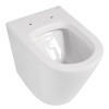 Унитазы Унитаз приставной белый, безободковый