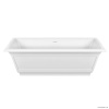 Ванны Gessi Eleganza Ванна отдельностоящая 180х85см, со сливом-переливом, цвет: матовый белый