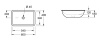 Раковины Раковина встраиваемая под столешницу 60х40,5х18 см, с переливом