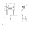 Системы инсталляции Смывной бачок скрытого монтажа 550х500х160