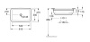 Раковины Раковина встраиваемая под столешницу 61,5х41,5х17 см, с переливом