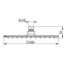 Аксессуары для ванной Верхний душ 300*300 мм (хром)