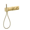 Смесители Смеситель для душа 470/100, встраиваемый, термостат, на 2 источника, с ручным душем, алмазная огранка, цвет золото