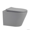Унитазы Унитаз подвесной серый матовый, безободковый