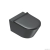 Унитазы Унитаз подвесной 55х35 см, безободковый, цвет черный матовый