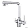 Смесители Смеситель для кухни с подключением фильтра и выдвижной лейкой, хром