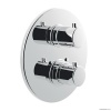 Смесители Смеситель для душа термостат на 2 потребителя встраиваемый, хром