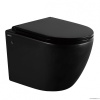 Унитазы Унитаз подвесной черный матовый, безободковый