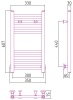 Полотенцесушители Дизайн-радиатор 600х300
