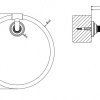 Аксессуары для ванной Держатель для полотенца кольцо хром