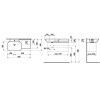 Раковины Laufen INO Раковина 900х450х120мм без отв. под смеситель, полка справа, с покр. LLC, цвет: белый