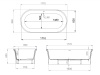 Ванны Ванна отдельностоящая 1790х890, матовая, материал S-Sense