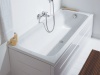 Ванны Duravit D-Code  Ванна акриловая 1700х700 мм см, встраиваемая, с 1 наклоном для спины, выпуск в зоне ног, цвет белый